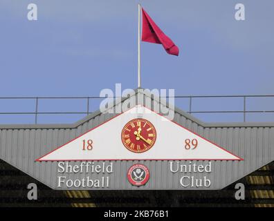 Signalisation de Bramall Lane au match de la Premier League anglaise entre Sheffield United et Liverpool au sol de Bramall Lane, Sheffield sur 28 septembre 2019. (Photo par action Foto Sport/NurPhoto) Banque D'Images