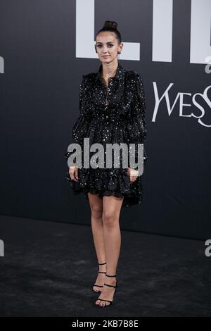 Maria de Nati participe à la présentation d'Yves Saint Laurent 'libre' au Real Fabrica de Tapices à Madrid, Espagne. 30 septembre 2019. (Photo de A. Ware/NurPhoto) Banque D'Images