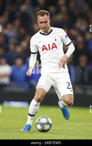 Tottenham Hotspur Christian Eriksen pendant le championnat de l'UAFA du groupe B entre Tottenham Hotspur et le Bayern Munich au stade Tottenham Hotspur, Londres, Royaume-Uni, le 01 octobre 2019 (photo d'action Foto Sport/NurPhoto) Banque D'Images