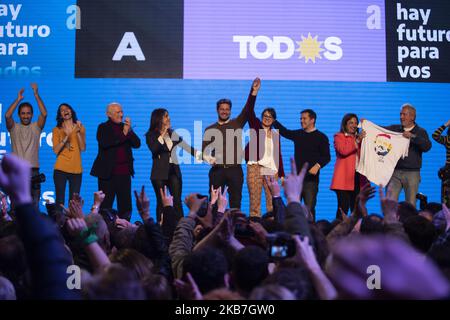 Matias Lammens au siège du parti ''Frente de Todos'' pendant les primaires ouvertes simultanées et obligatoires (PASO) sur 12 août 2019, à Buenos Aires, en Argentine. (Photo par Matias Baglietto/NurPhoto) Banque D'Images