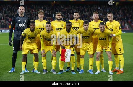 Royal Standard de Liège Team photo lors de l'UEFA Europa League Group F entre Arsenal et Royal Standard de Liège au stade Emirates, Londres, Angleterre, le 03 octobre 2019. (Photo par action Foto Sport/NurPhoto) Banque D'Images