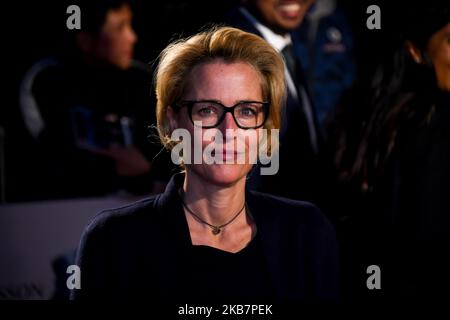 Gillian Anderson participe à la première de Marriage Story UK lors du BFI London film Festival 63rd à l'Odeon Luxe Leicester Square sur 06 octobre 2019 à Londres, en Angleterre. (Photo par Alberto Pezzali/NurPhoto) Banque D'Images