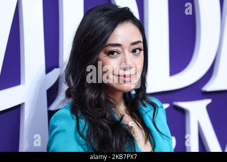 CENTURY CITY, LOS ANGELES, CALIFORNIE, États-Unis - OCTOBRE 06 : l'actrice Aimee Garcia arrive à la première mondiale de la « famille Addams » de MGM, qui s'est tenue à l'AMC de Westfield Century City sur 6 octobre 2019 à Century City, Los Angeles, Californie, États-Unis. (Photo par Xavier Collin/image Press Agency/NurPhoto) Banque D'Images