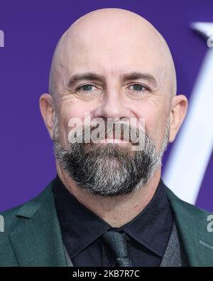 CENTURY CITY, LOS ANGELES, CALIFORNIE, États-Unis - OCTOBRE 06 : le directeur Conrad Vernon arrive à la première mondiale de la « famille Addams » de MGM, qui s'est tenue à l'AMC de Westfield Century City sur 6 octobre 2019 à Century City, Los Angeles, Californie, États-Unis. (Photo par Xavier Collin/image Press Agency/NurPhoto) Banque D'Images