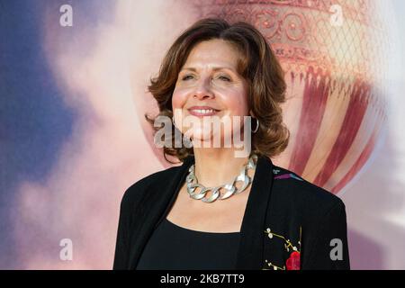 Rebecca Front assiste à la première de film britannique de 'The Aeronautess' à Odeon Luxe, Leicester Square, lors du BFI London film Festival Mayor of London Gala 63rd le 07 octobre 2019 à Londres, en Angleterre. (Photo de Wiktor Szymanowicz/NurPhoto) Banque D'Images