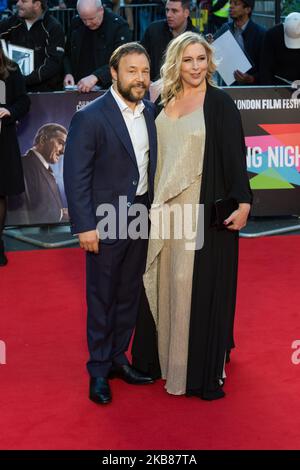 Stephen Graham et Hannah Walters assistent à la première internationale du film 'The Irishman' à Odeon Luxe Leicester Square lors du gala de la soirée de clôture du BFI London film Festival 63rd, le 13 octobre 2019 à Londres, en Angleterre. (Photo de Wiktor Szymanowicz/NurPhoto) Banque D'Images