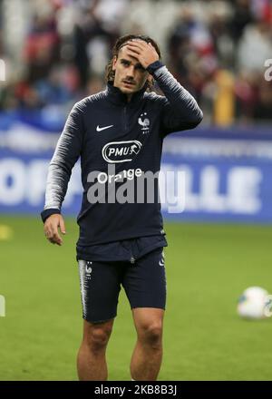 Antonie Grezmann lors du match de qualification Euro 2020 Groupe H entre la France et la Turquie au Stade de France à Saint-Denis, en dehors de Paris sur 14 octobre 2019. (Photo par Elyxandro Cegarra/NurPhoto) Banque D'Images