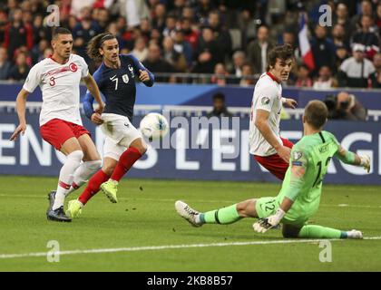 Antonie Grezmann lors du match de qualification Euro 2020 Groupe H entre la France et la Turquie au Stade de France à Saint-Denis, en dehors de Paris sur 14 octobre 2019. (Photo par Elyxandro Cegarra/NurPhoto) Banque D'Images