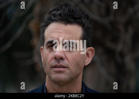 L'acteur américain Bobby Cannavale pendant le photocall pour la présentation du film The Jesus Rolls. Rome (Italie), 15 octobre 2019. (Photo par Luca Carlino/NurPhoto) Banque D'Images