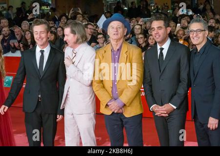 Edward Norton, Wes Anderson, Bill Murray, Bobby Cannavale, John Turturro assistent au tapis rouge « Motherless Brooklyn » lors du Festival du film de Rome sur 17 octobre 2019 14th à Rome, en Italie. (Photo de Mauro Fagiani/NurPhoto) Banque D'Images