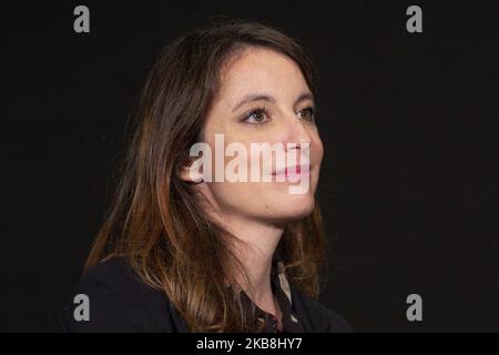 Andrea Levy pose lors de la présentation à la nouvelle direction artistique du Théâtre espagnol de Madrid. Espagne, 18 octobre 2019. (Photo par Oscar Gonzalez/NurPhoto) Banque D'Images