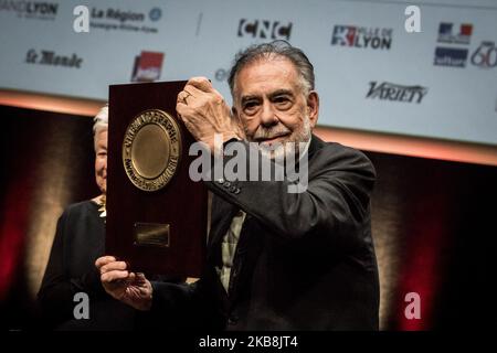 LE réalisateur AMÉRICAIN Francis Ford Coppola reçoit le Prix Lumiere lors de l'édition 11th du Festival du film Lumiere à Lyon, dans le centre-est de la France, sur 18 octobre 2019. (Photo de Nicolas Liponne/NurPhoto) Banque D'Images