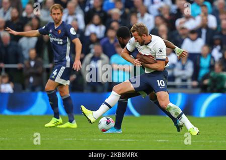 Harry Kane de Tottenham lors du match de la Barclays Premier League entre Tottenham Hotspur et Watford, au stade Tottenham Hotspur, Londres, Angleterre, le 19 octobre 2019. (Photo par action Foto Sport/NurPhoto) Banque D'Images