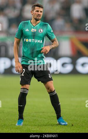 Pawel Wszolek (Legia) pendant le match PKO Ekstraklasa entre Legia Varsovie et Lech Poznan, à Varsovie, en Pologne, sur 19 octobre 2019. (Photo par Foto Olimpik/NurPhoto) Banque D'Images