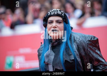 Loredana Bertè assiste au tapis rouge du film 'la Famiglia Addams' lors du festival Alice nella Città sur 20 octobre 2019 à Rome, Italie. Assiste au tapis rouge du film 'la Famiglia Addams' lors du festival Alice nella Città sur 20 octobre 2019 à Rome, Italie. (Photo de Mauro Fagiani/NurPhoto) Banque D'Images