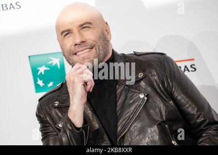 John Travolta assiste au photocall lors du Festival du film de Rome sur 22 octobre 2019 en 14th à Rome, en Italie. (Photo de Mauro Fagiani/NurPHoto) Banque D'Images