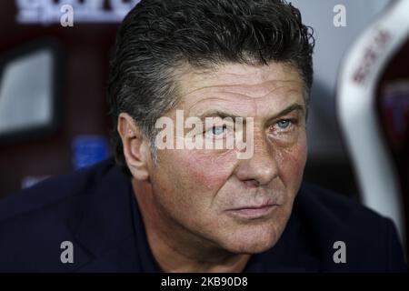 L'entraîneur de Turin Walter Mazzarri regarde pendant la série Un match de football n.3 TURIN - LECCE sur 16 septembre 2019 au Stadio Olimpico Grande Turin à Turin, Piémont, Italie. Résultat final: Torino-Lecce 1-2. (Photo de Matteo Bottanelli/NurPhoto) Banque D'Images