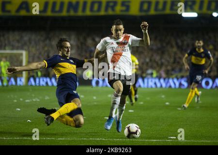 Rafael Santos Borre de River plate en action pendant le deuxième match entre River plate et Boca Juniors dans le cadre des demi-finales de Copa CONMEBOL Libertadores 2019 à l'Estadio Alberto J. Armando sur 22 octobre 2019 à Buenos Aires, Argentine. (Photo de MatÃ­as Baglietto/NurPhoto) Banque D'Images