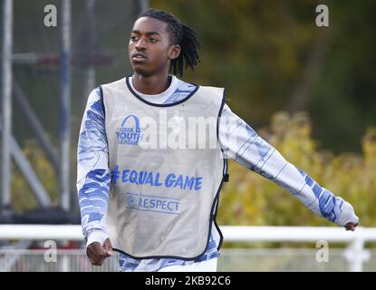 Paris Maghoma Edmond de Tottenham Hotspur pendant la Ligue des jeunes de l'UAFA entre Tottenham Hotspur et Crvena zvezda (Red Star Belgrade) à la Hotspur Way, Enfield, le 22 octobre 2019 à Enfield, Angleterre. (Photo par action Foto Sport/NurPhoto) Banque D'Images