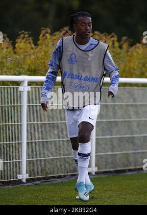 Paris Maghoma Edmond de Tottenham Hotspur pendant la Ligue des jeunes de l'UAFA entre Tottenham Hotspur et Crvena zvezda (Red Star Belgrade) à la Hotspur Way, Enfield, le 22 octobre 2019 à Enfield, Angleterre. (Photo par action Foto Sport/NurPhoto) Banque D'Images