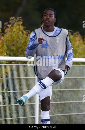 Paris Maghoma Edmond de Tottenham Hotspur pendant la Ligue des jeunes de l'UAFA entre Tottenham Hotspur et Crvena zvezda (Red Star Belgrade) à la Hotspur Way, Enfield, le 22 octobre 2019 à Enfield, Angleterre. (Photo par action Foto Sport/NurPhoto) Banque D'Images