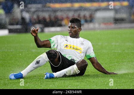 Breel Embolo de Borussia Moenchengladbach pendant le match de groupe de l'UEFA Europa League entre AS Roma et Borussia Monchengladbach au Stadio Olimpico, Rome, Italie. (Photo de Giuseppe Maffia/NurPhoto) Banque D'Images