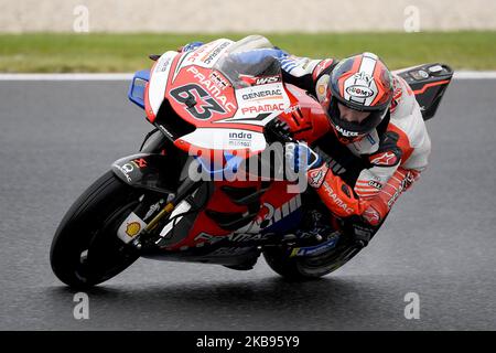 Francesco Bagnaia, d'Italie, fait du vélo de course de Pramac pendant l'entraînement pour le MotoGP australien au circuit du Grand Prix de Phillip Island sur 25 octobre 2019 à Phillip Island, en Australie (photo de Morgan Hancock/NurPhoto) Banque D'Images