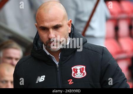 Carl Fletcher, entraîneur en chef d'Orient, lors du match EFL League Two entre Leyton Orient et Carlisle, à Brisbane Road, Londres, le 26 octobre 2019 (photo d'action Foto Sport/NurPhoto) Banque D'Images