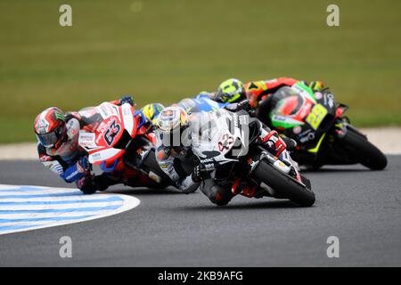 Jack Miller, d'Australie, fait le vélo de course de Pramac pendant la course de MotoGP australienne au circuit du Grand Prix de Phillip Island sur 27 octobre 2019 à Phillip Island, en Australie (photo de Morgan Hancock/NurPhoto) Banque D'Images