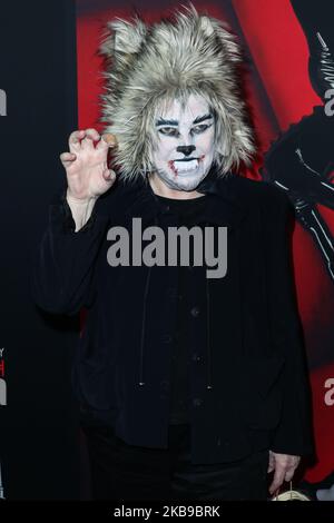 HOLLYWOOD, LOS ANGELES, CALIFORNIE, États-Unis - OCTOBRE 26 : l'actrice Kathy Bates arrive à la « American Horror Story » 100th Episode Celebration qui a eu lieu au cimetière Hollywood Forever sur 26 octobre 2019 à Hollywood, Los Angeles, Californie, États-Unis. (Photo par Xavier Collin/image Press Agency/NurPhoto) Banque D'Images