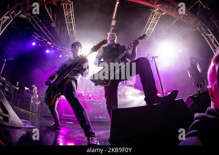 Le groupe de rock danois se présente à fabrique sur 14 octobre 2019 à Milan, en Italie. (Photo de Roberto Finizio/NurPhoto) Banque D'Images