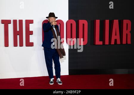 Ian McKellen participe à la première mondiale Good Liar à la BFI Southbank, Londres, Royaume-Uni, le 28 octobre 2019 (photo de Robin Pope/NurPhoto) Banque D'Images