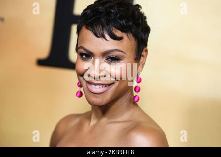 LOS ANGELES, CALIFORNIE, États-Unis - OCTOBRE 29 : l'actrice Carly Hughes arrive à la première de Los Angeles de Focus Features 'Harriet' tenue au Théâtre Orpheum sur 29 octobre 2019 à Los Angeles, Californie, États-Unis. (Photo par Xavier Collin/image Press Agency/NurPhoto) Banque D'Images