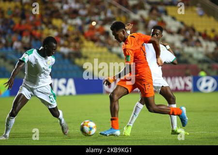 Jayden Braaf des pays-Bas lors de la coupe du monde de la FIFA U-17 Brésil 2019 groupe D match entre les pays-Bas et le Sénégal à Estadio Kleber Andrade sur 30 octobre 2019 à Vitoria, Brésil. (Photo de Gilson Borba/NurPhoto) Banque D'Images