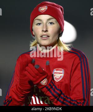 Leah Williamson d'Arsenal lors de la manche de la Ligue des champions des femmes de l'UEFA de la coupe 16 2 entre les femmes d'Arsenal et les femmes d'Slavia Praha au stade Meadow Park sur 31 octobre 2019 à Borehamwood, Angleterre (photo par action Foto Sport/NurPhoto) Banque D'Images