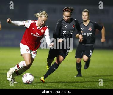 Beth Mead d'Arsenal lors de la manche de la Ligue des champions des femmes de l'UEFA de la coupe 16 de la coupe 2 entre les femmes d'Arsenal et les femmes d'Slavia Praha au stade Meadow Park sur 31 octobre 2019 à Borehamwood, Angleterre (photo par action Foto Sport/NurPhoto) Banque D'Images