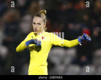 Barbora Votikova des femmes Slavia Praha lors de la Ligue des champions de l'UEFA série 16 coupe 2 match entre les femmes Arsenal et les femmes Slavia Praha au stade Meadow Park sur 31 octobre 2019 à Borehamwood, Angleterre (photo par action Foto Sport/NurPhoto) Banque D'Images