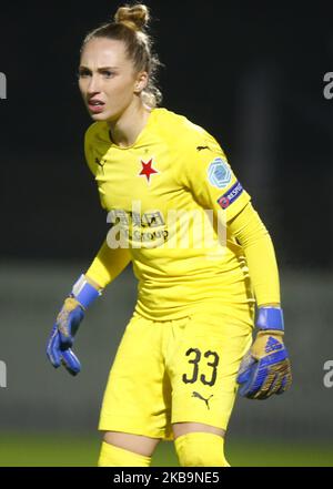 Barbora Votikova des femmes Slavia Praha lors de la Ligue des champions de l'UEFA série 16 coupe 2 match entre les femmes Arsenal et les femmes Slavia Praha au stade Meadow Park sur 31 octobre 2019 à Borehamwood, Angleterre (photo par action Foto Sport/NurPhoto) Banque D'Images