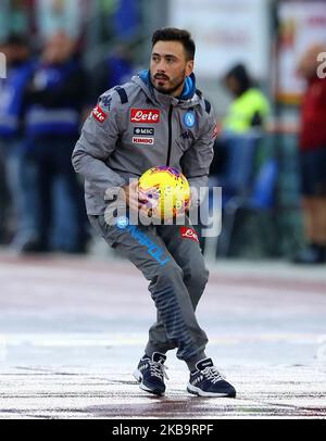 L'entraîneur assistant de Naples Davide Ancelotti pendant le match de la série A ROMA contre SSC Napoli au stade Olimpico de Rome, Italie sur 2 novembre 2019 (photo de Matteo Ciambelli/NurPhoto) Banque D'Images