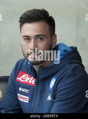 L'entraîneur assistant de Naples Davide Ancelotti pendant le match de la série A ROMA contre SSC Napoli au stade Olimpico de Rome, Italie sur 2 novembre 2019 (photo de Matteo Ciambelli/NurPhoto) Banque D'Images