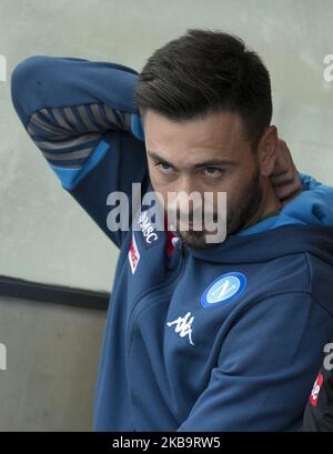 L'entraîneur assistant de Naples Davide Ancelotti pendant le match de la série A ROMA contre SSC Napoli au stade Olimpico de Rome, Italie sur 2 novembre 2019 (photo de Matteo Ciambelli/NurPhoto) Banque D'Images
