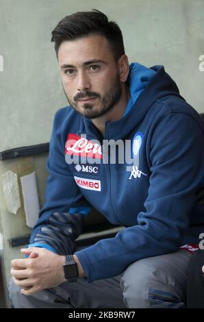 L'entraîneur assistant de Naples Davide Ancelotti pendant le match de la série A ROMA contre SSC Napoli au stade Olimpico de Rome, Italie sur 2 novembre 2019 (photo de Matteo Ciambelli/NurPhoto) Banque D'Images