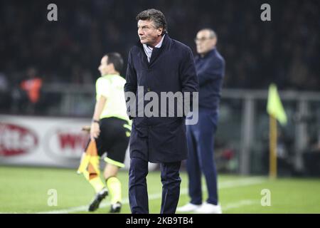 L'entraîneur de Turin Walter Mazzarri regarde pendant la série Un match de football n.11 TORINO - JUVENTUS sur 02 novembre 2019 au Stadio Olimpico Grande Torino à Turin, Piémont, Italie. Résultat final: Torino-Juventus 0-1. (Photo de Matteo Bottanelli/NurPhoto) Banque D'Images