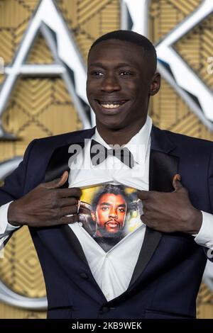 Londres, Royaume-Uni. 3 novembre 2022. Khaby lame assiste à la première européenne du film «Black Panther Wakanda Forever» à Cineworld Leicester Square. Credit: Stephen Chung / EMPICS / Alamy Live News Banque D'Images