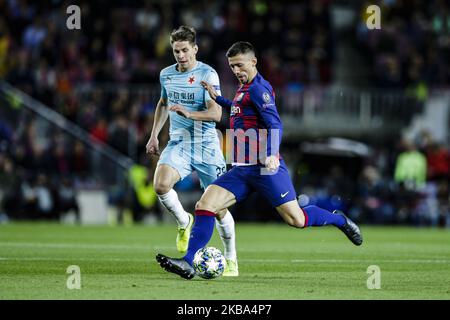 15 Clément Lenglet de France du FC Barcelone lors du match de la Ligue des champions de l'UEFA entre le FC Barcelone et Slavia Praga au stade Camp Nou à Barcelone 05 novembre 2019, Espagne. (Photo par Xavier Bonilla/NurPhoto) Banque D'Images