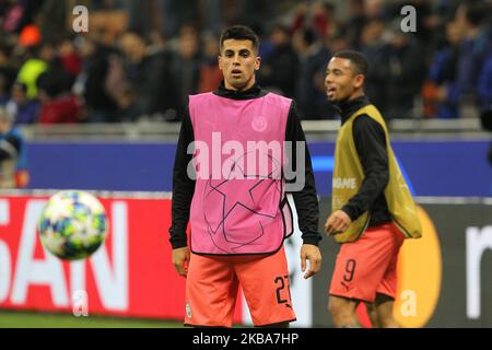 Joao Cancelo du Manchester City FC lors du match de l'UEFA Champions League (Groupe C) entre Atalanta BC et le Manchester City FC au stade Giuseppe Meazza sur 06 novembre 2019 à Milan, en Italie. (Photo par Massimiliano Ferraro/NurPhoto) Banque D'Images