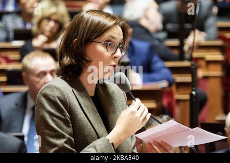 La sous-ministre française des Affaires européennes, Amélie de Montchalin, assiste à une session de questions au gouvernement au Sénat sur 06 novembre 2019 à Paris, France. (Photo de Daniel Pier/NurPhoto) Banque D'Images