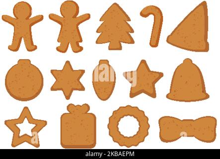 Décoration de Noël collection éléments illustration Illustration de Vecteur