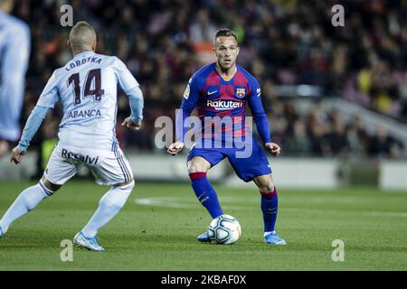 08 Arthur Melo du Brésil du FC Barcelone pendant le match de la Liga Santander entre le FC Barcelone et le RC Celta au Camp Nou Stadium à Barcelone 09 novembre 2019, Espagne. (Photo par Xavier Bonilla/NurPhoto) Banque D'Images