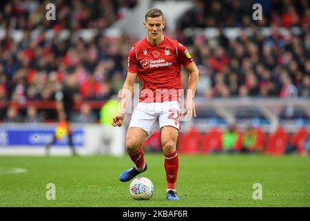 Ryan Yates (22) de la forêt de Nottingham lors du match de championnat Sky Bet entre la forêt de Nottingham et le comté de Derby au City Ground, Nottingham, le samedi 9th novembre 2019. (Crédit : Jon Hobley | MI News) Banque D'Images